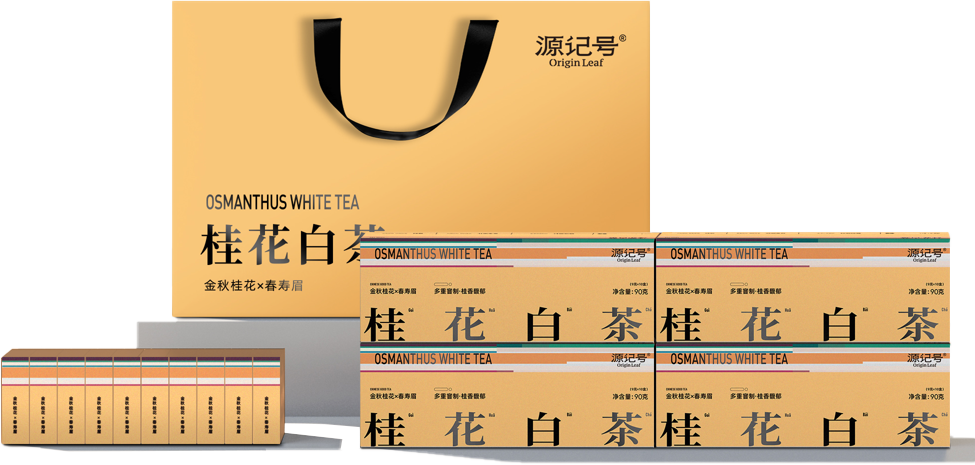 Osmanthus White Tea 90g（3g×30pcs）White Tea ShouMei With Rich Floral Flavor